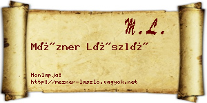 Mézner László névjegykártya